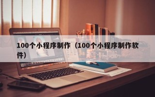 常德100个小程序制作（100个小程序制作软件）